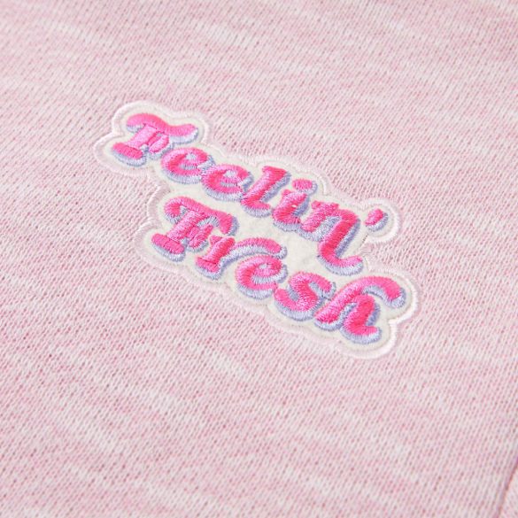 Világoslila gyerekpulóver 140