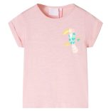 Világos rózsaszín gyerekpóló 140