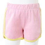 Élénk rózsaszín gyerekrövidnadrág díszítéssel 104