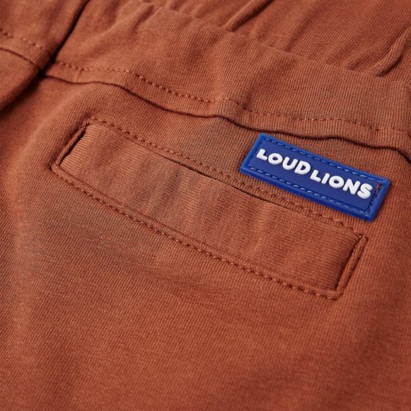 Barna gyerekrövidnadrág húzózsinórral 104