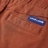 Barna gyerekrövidnadrág húzózsinórral 128