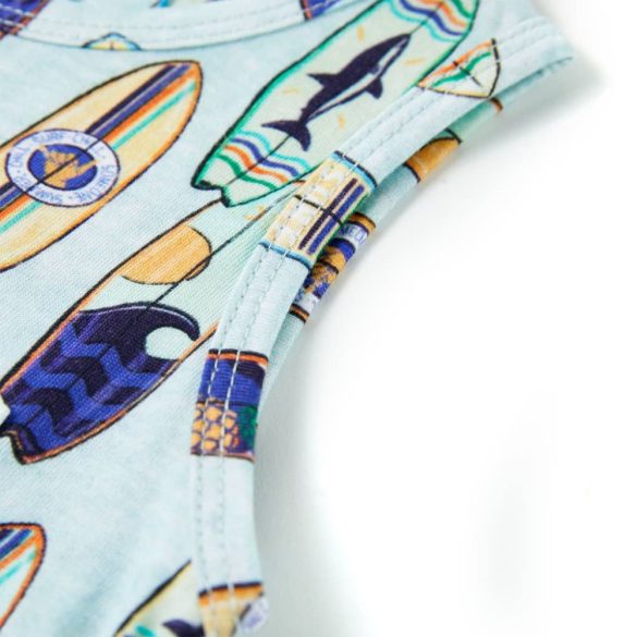 Halvány kék melange gyerek felső 104