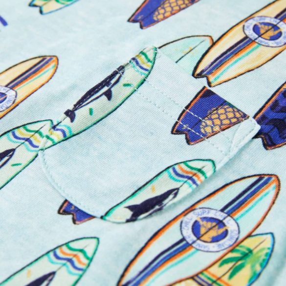 Halvány kék melange gyerek felső 116