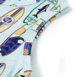 Halvány kék melange gyerek felső 128