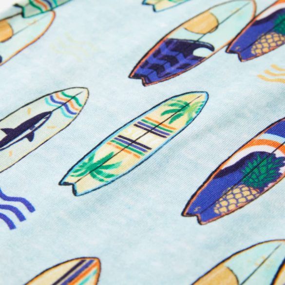 Halvány kék melange gyerek felső 140