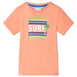 Neon narancssárga gyerekpóló 128