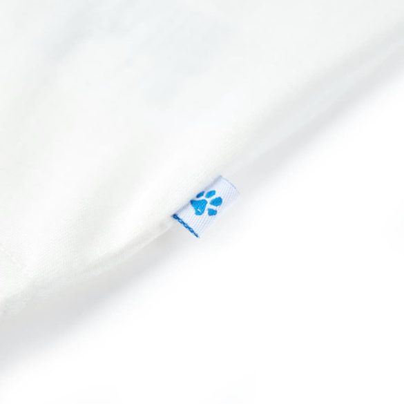 Ekrü színű rövid ujjú gyerekpóló 116