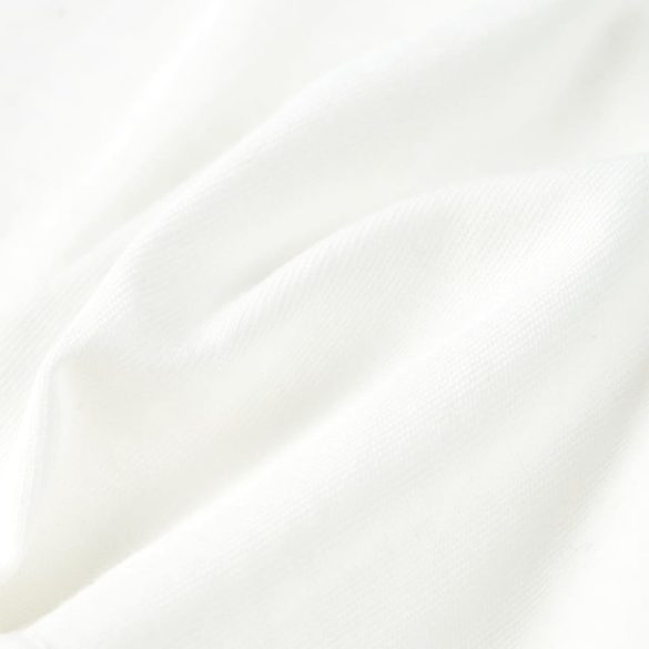 Ekrü színű rövid ujjú gyerekpóló 116