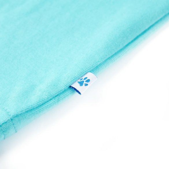 Aqua színű rövid ujjú gyerekpóló 116