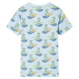 Világoskék rövid ujjú gyerekpizsama 116