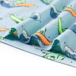 Világoskék rövid ujjú gyerekpizsama 128