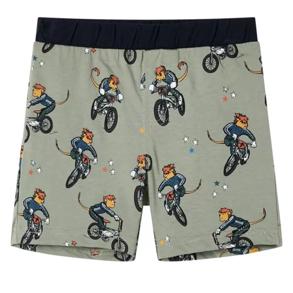 Világos keki rövid ujjú gyerekpizsama 92