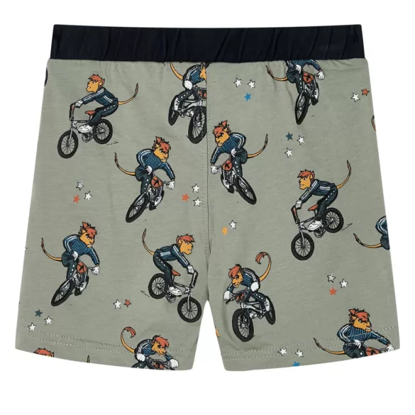 Világos keki rövid ujjú gyerekpizsama 92