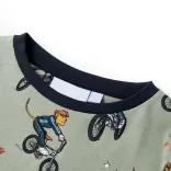 Világos keki rövid ujjú gyerekpizsama 92