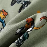 Világos keki rövid ujjú gyerekpizsama 92