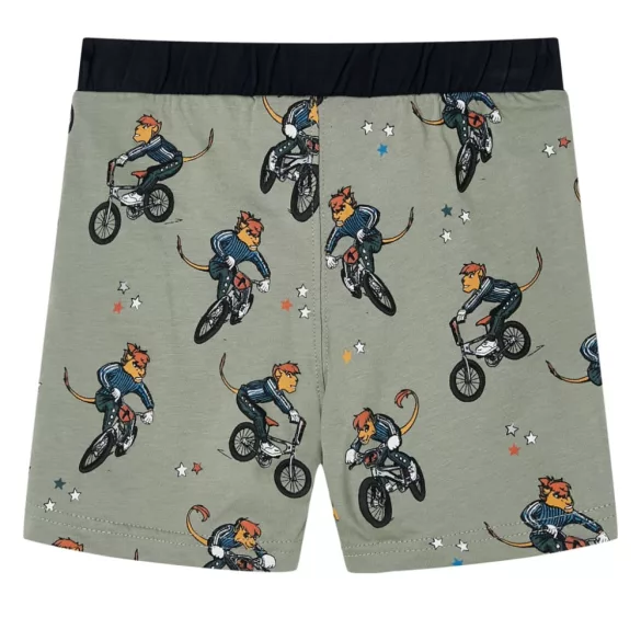 Világos keki rövid ujjú gyerekpizsama 116