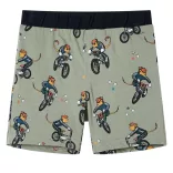 Világos keki rövid ujjú gyerekpizsama 128