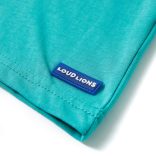 Sötét mentaszínű rövid ujjú gyerekpóló 128