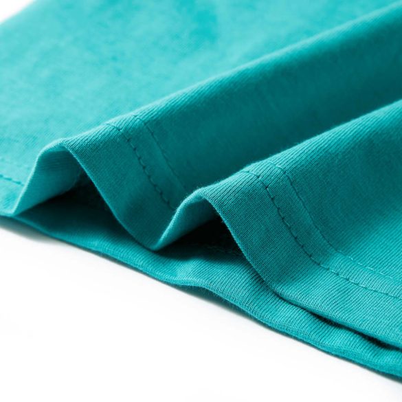 Sötét mentaszínű rövid ujjú gyerekpóló 128