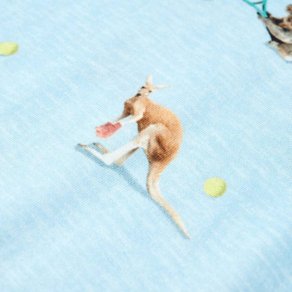 Világoskék melange gyerekpóló 116