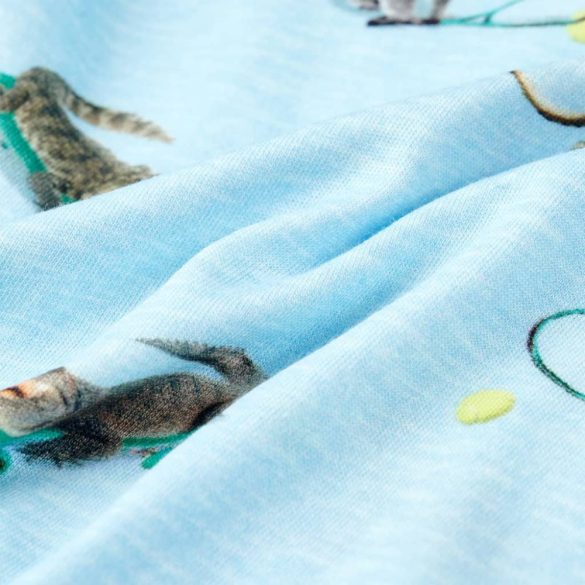 Világoskék melange gyerekpóló 116