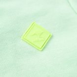 Élénkzöld kapucnis gyerekpulóver cipzárral 92