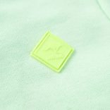 Élénkzöld kapucnis gyerekpulóver cipzárral 128