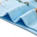 Világoskék melange gyerekpulóver 128