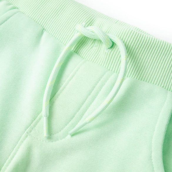 Élénkzöld gyerek melegítőnadrág 116