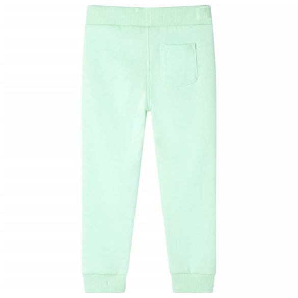 Élénkzöld gyerek melegítőnadrág 140