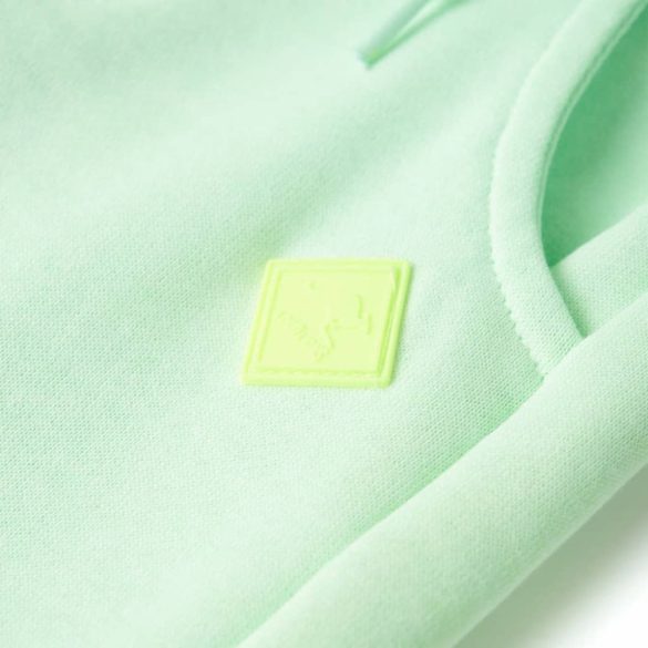 Élénkzöld gyerek melegítőnadrág 140