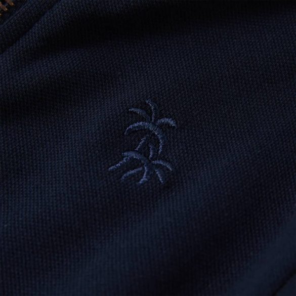 Tengerészkék gyerekpulóver cipzárral 92