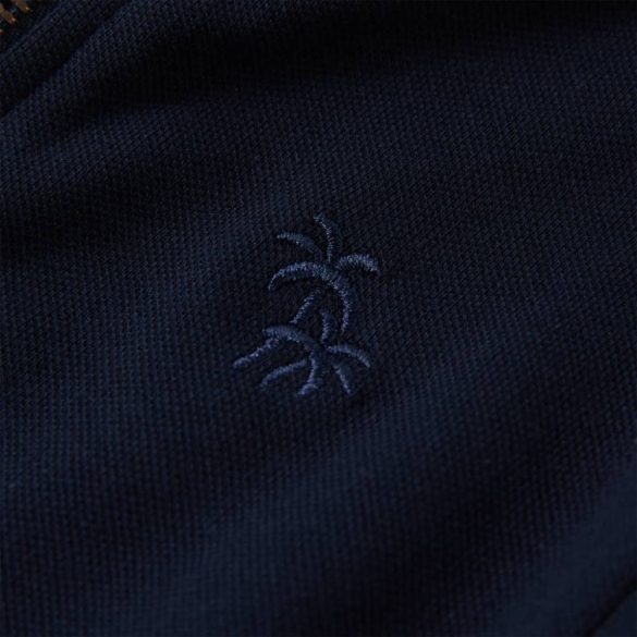 Tengerészkék gyerekpulóver cipzárral 104