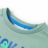 Világos keki gyerekpulóver 116