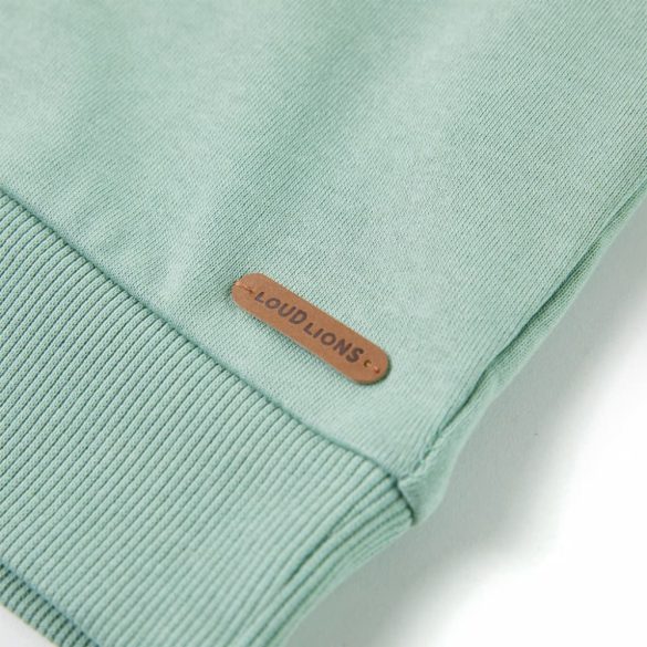 Világos keki gyerekpulóver 128