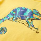 Világos okker rövid ujjú gyerekpóló 128