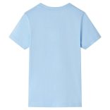 Világoskék rövid ujjú gyerekpóló 104