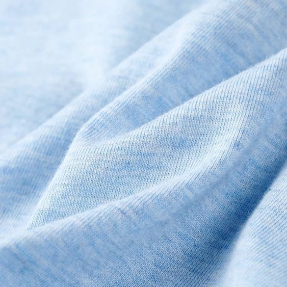 Halványkék melange gyerekpóló 128