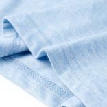 Halványkék melange gyerekpóló 140