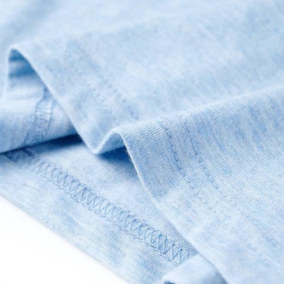 Halványkék melange gyerekpóló 140