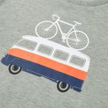 Világos keki melange gyerekpulóver 116