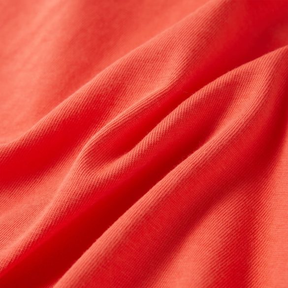 Világos piros rövid ujjú gyerekpóló 116