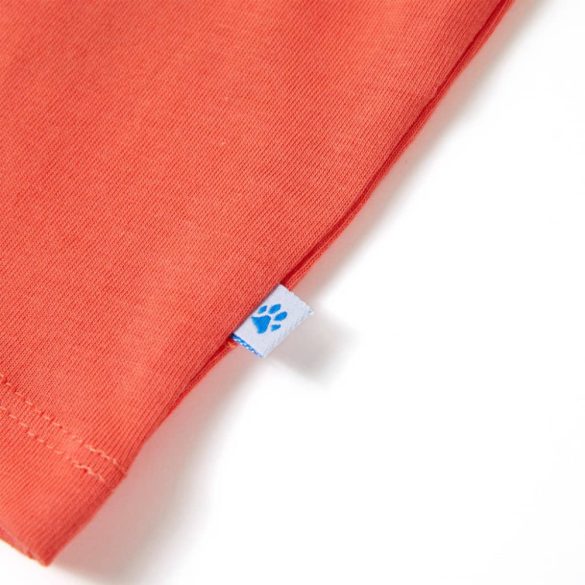 Világos piros rövid ujjú gyerekpóló 128