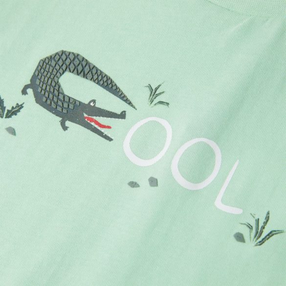 Világoszöld rövid ujjú gyerekpóló 128