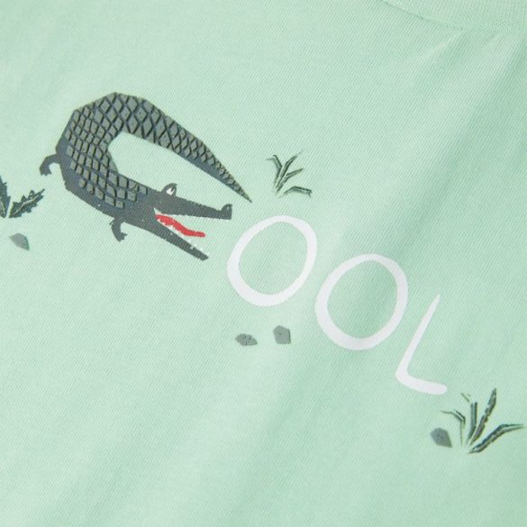 Világoszöld rövid ujjú gyerekpóló 140