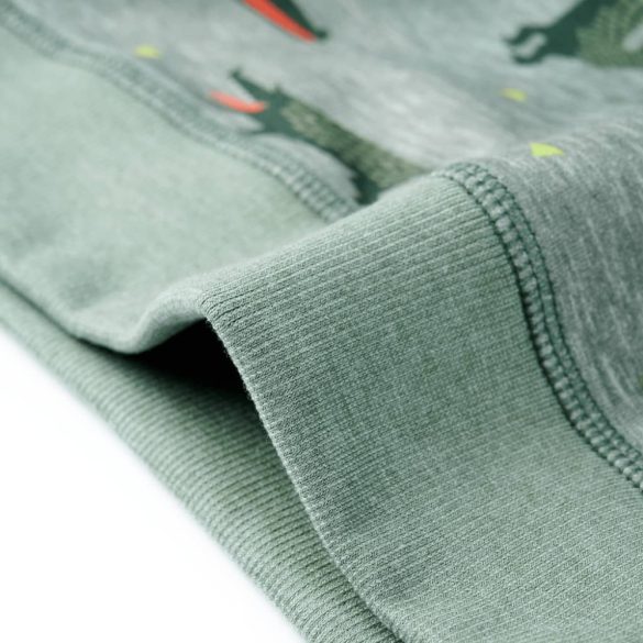 Világos keki melange gyerekpulóver 92