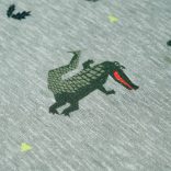 Világos keki melange gyerekpulóver 104