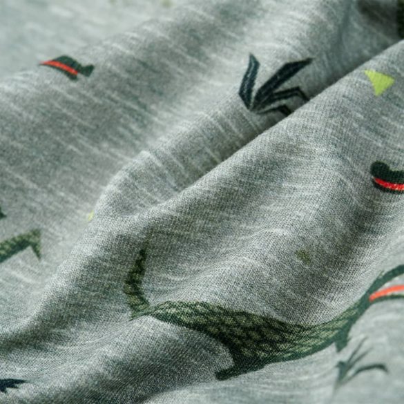 Világos keki melange gyerekpulóver 116