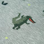 Világos keki melange gyerekpulóver 128