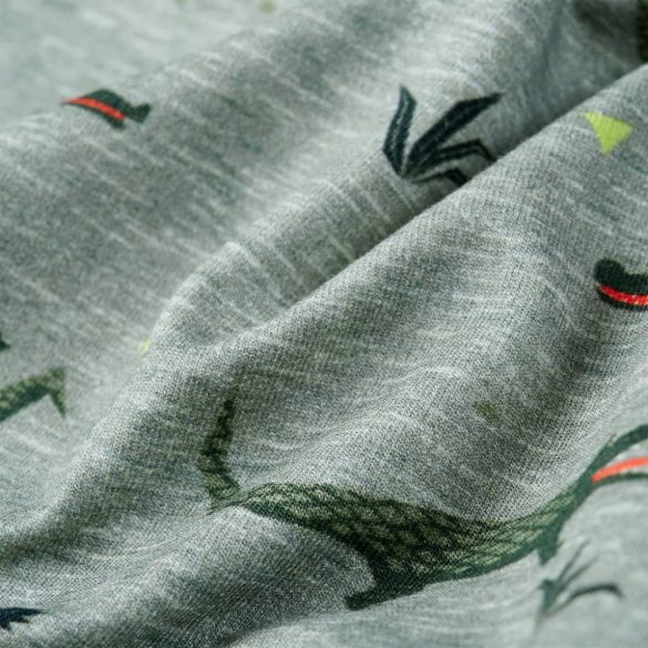 Világos keki melange gyerekpulóver 128